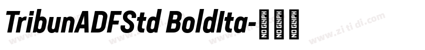 TribunADFStd BoldIta字体转换 TribunADFStd BoldIta字体转换